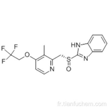 1H-benzimidazole, 2 - [(R) - [[3-méthyl-4- (2,2,2-trifluoroéthoxy) -2-pyridinyl] méthyl] sulfinyle] - CAS 138530-94-6